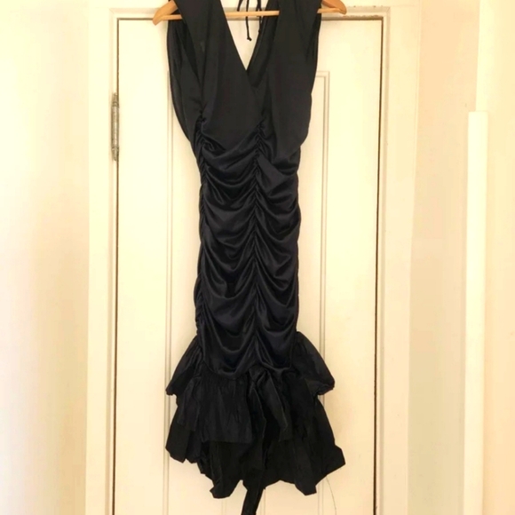 Vintage Media One Midnight Black Dress - Picture 7 of 8